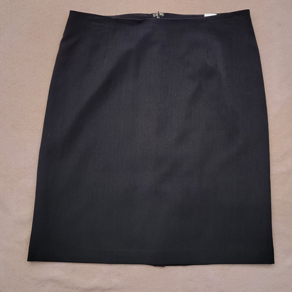 Attention Black Pencil Skirt Size 6 Lined Business Career Stretch RN42000